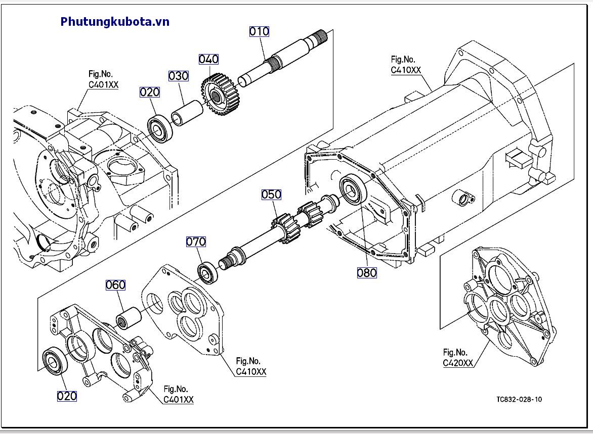 Trục giữa PTO